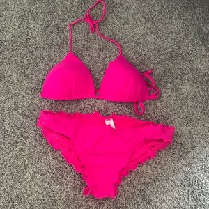 Hot pink bikini
